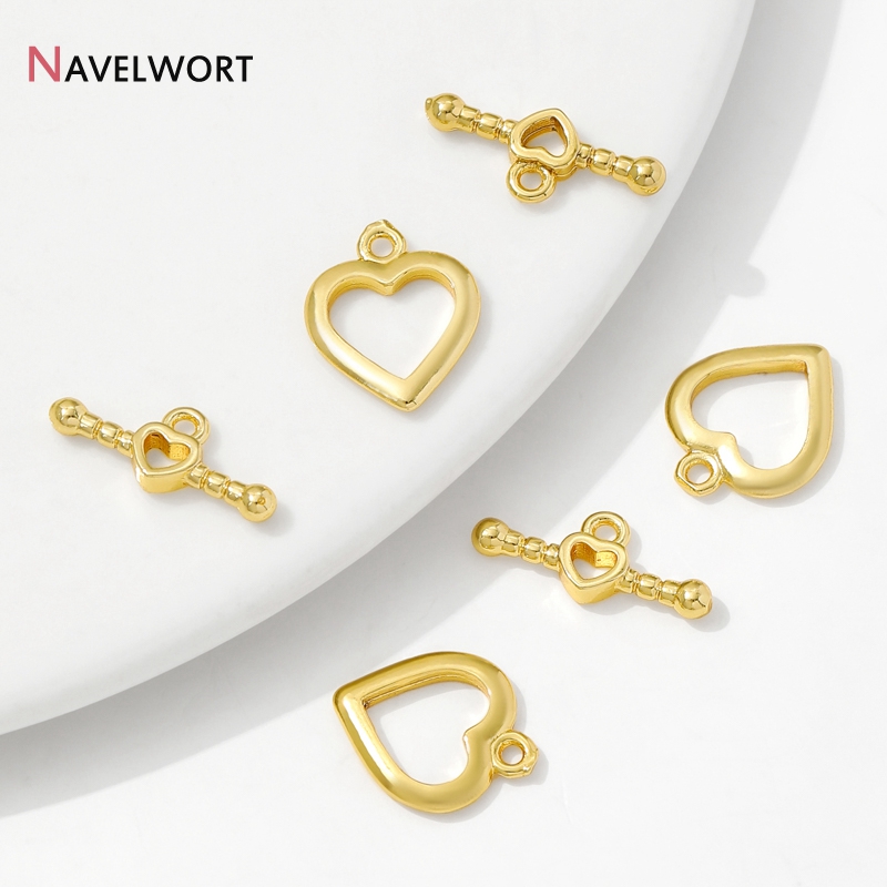 Toggle Clasp Gold - тоглы тоггл для бижутерии, 14-каратное позолоченное
