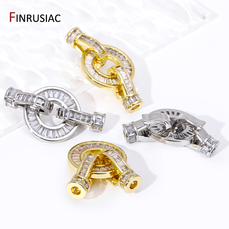 Toggle Clasp Gold - Модные 18-каратные позолоченные латунные застежки с