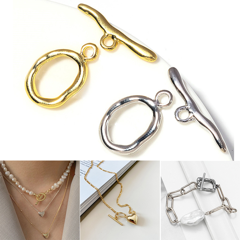 Toggle Clasp Gold - Новые нерегулярные изогнутые застежки OT, тумблерные