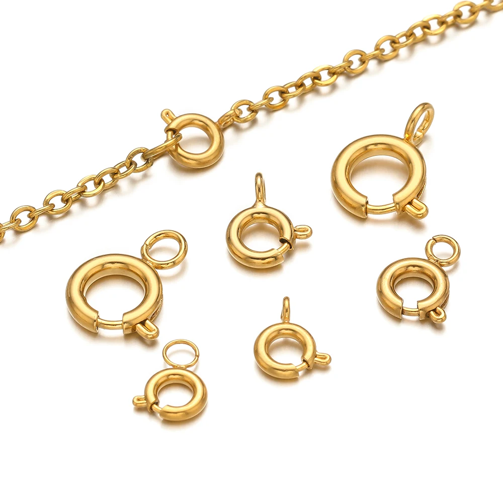 Jewelry Making Material - 10 шт. круглых пружинных застежек-карабинов из