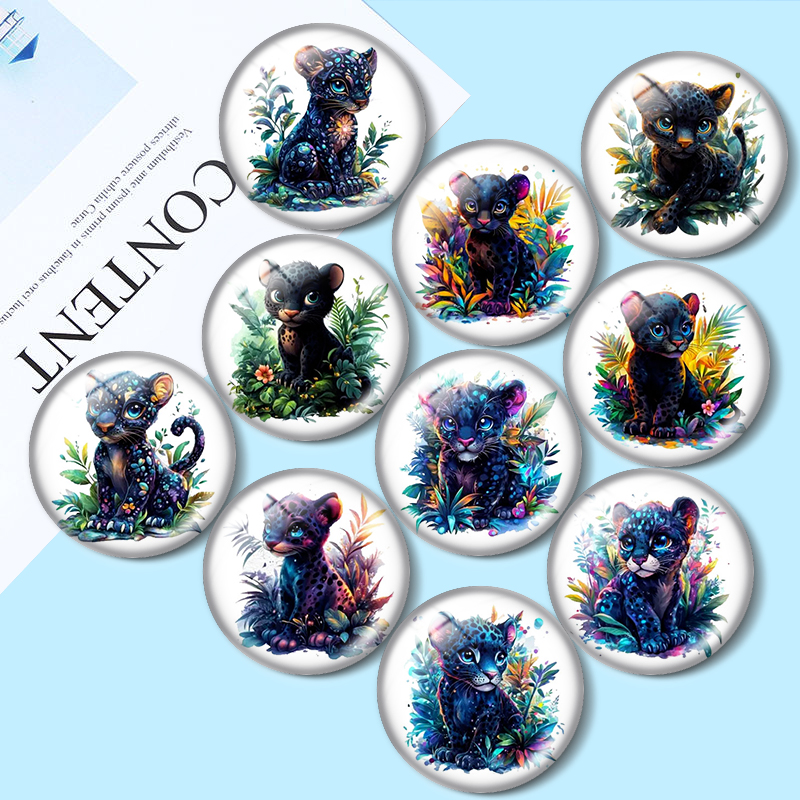 Jewelry Making Drawing - Черная пантера Clipart, 10 шт., цветной