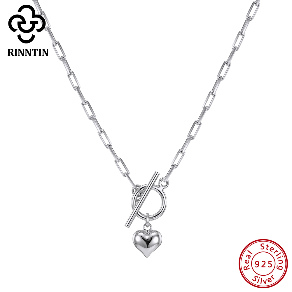 Toggle Clasp Gold - Серебряное колье Rinntin 925 пробы с