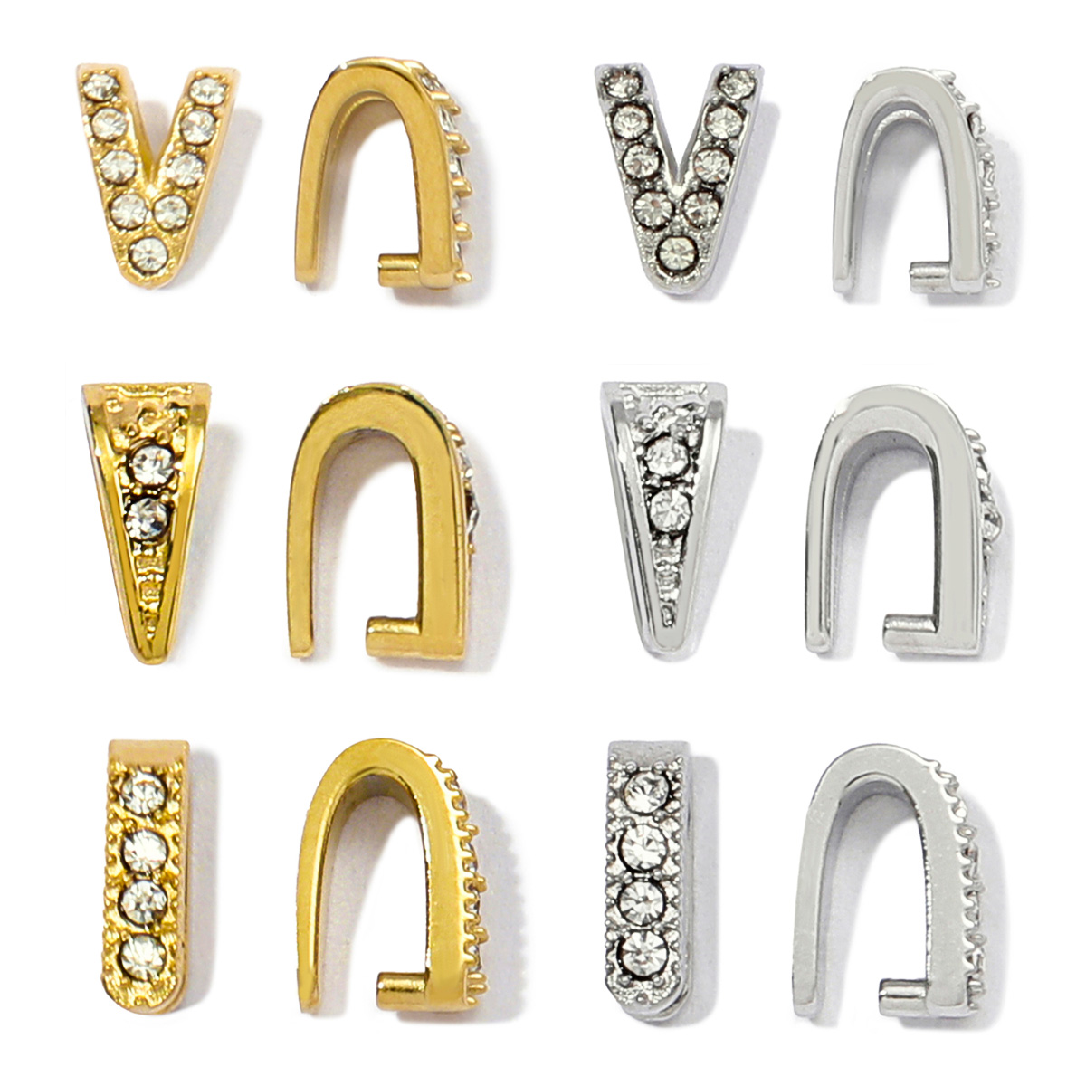 Jewelry Making Material - 5 шт./лот, зажимы из нержавеющей стали,