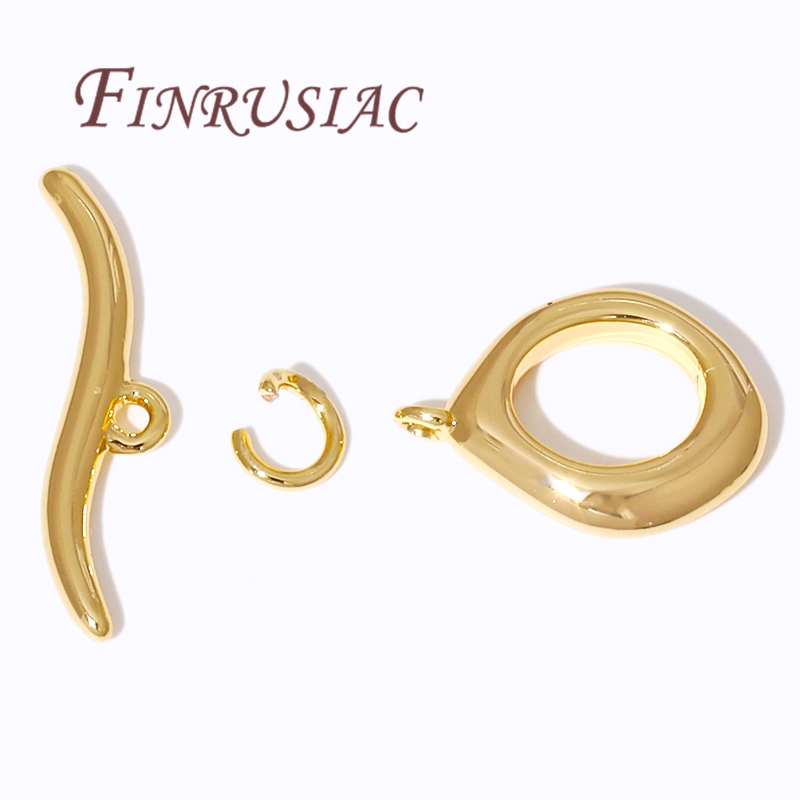 Toggle Clasp Gold - тоглы тоггл для бижутерии.18-каратное позолоченное застежка