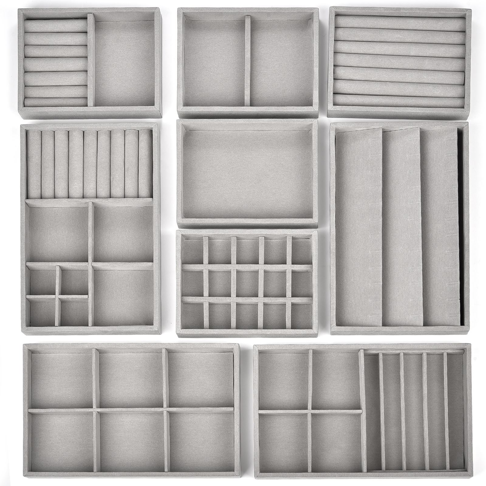Jewelry Making Organizer - Бархатная шкатулка для драгоценностей, лоток для