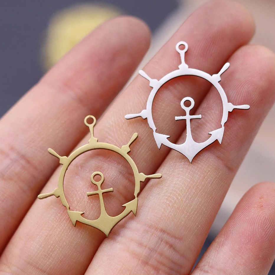Jewelry Making Guide - 3 шт., компас, якорь, крест, подвеска