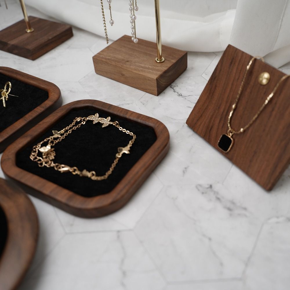 Деревянный поднос для колец с  – обзор и цена Jewelry Making Organizer