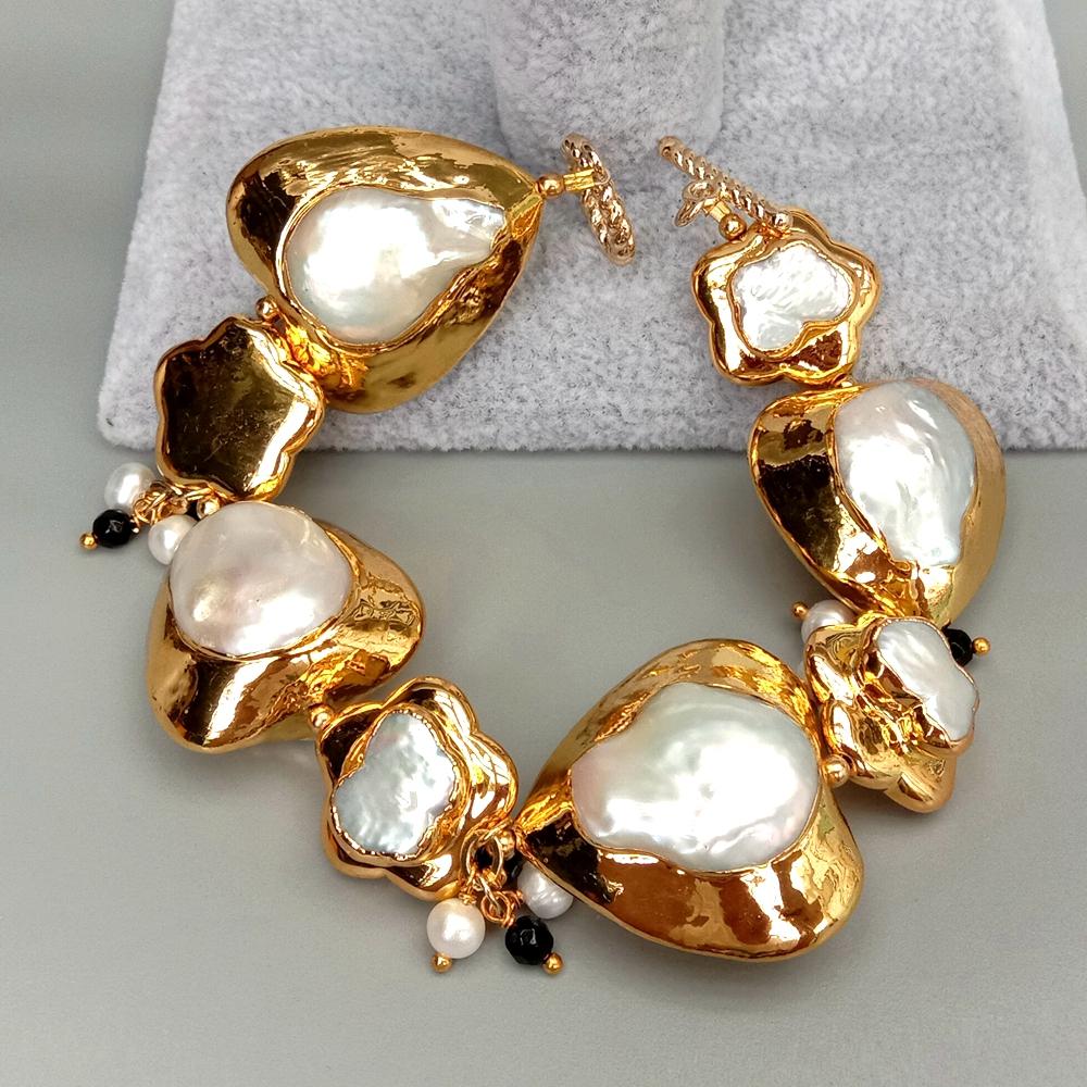Браслет YYGEM из натурального  – обзор и цена Toggle Clasp Gold