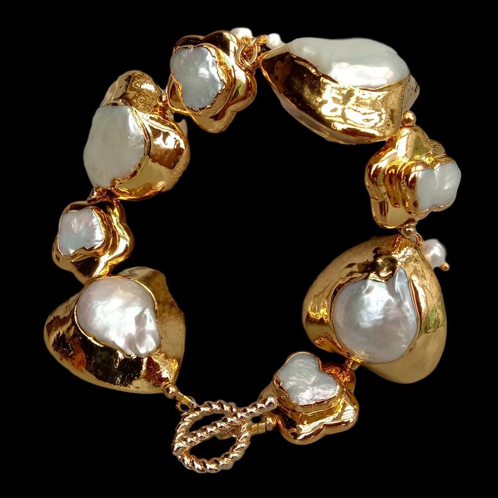 Браслет YYGEM из натурального  – обзор и цена Toggle Clasp Gold