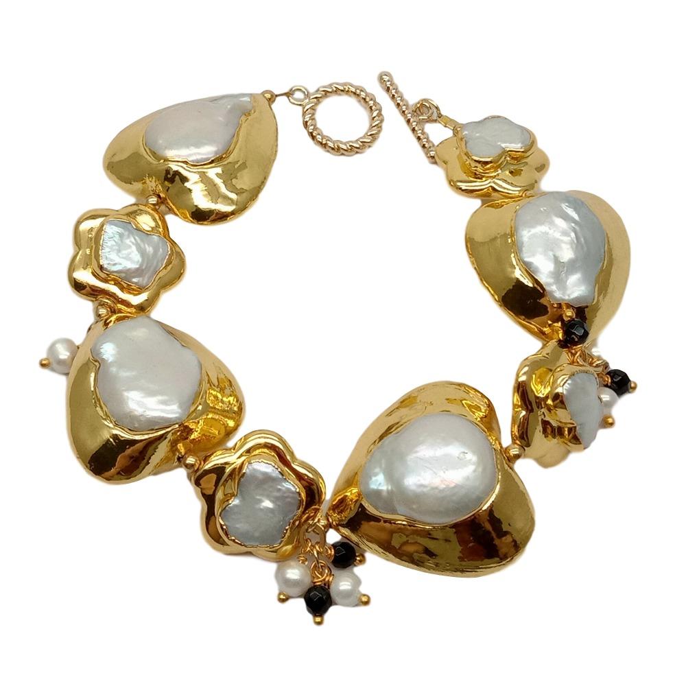 Браслет YYGEM из натурального  – обзор и цена Toggle Clasp Gold