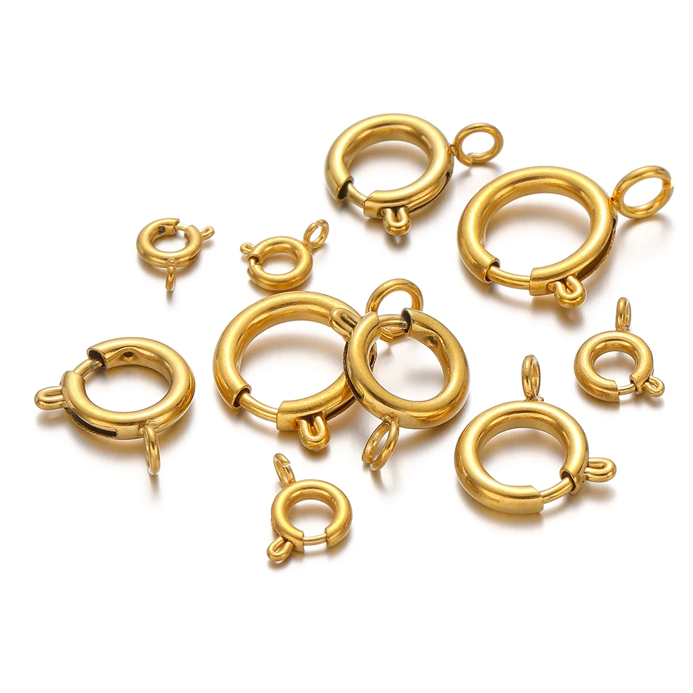 10 шт. круглых пружинных засте – обзор и цена Jewelry Making Material