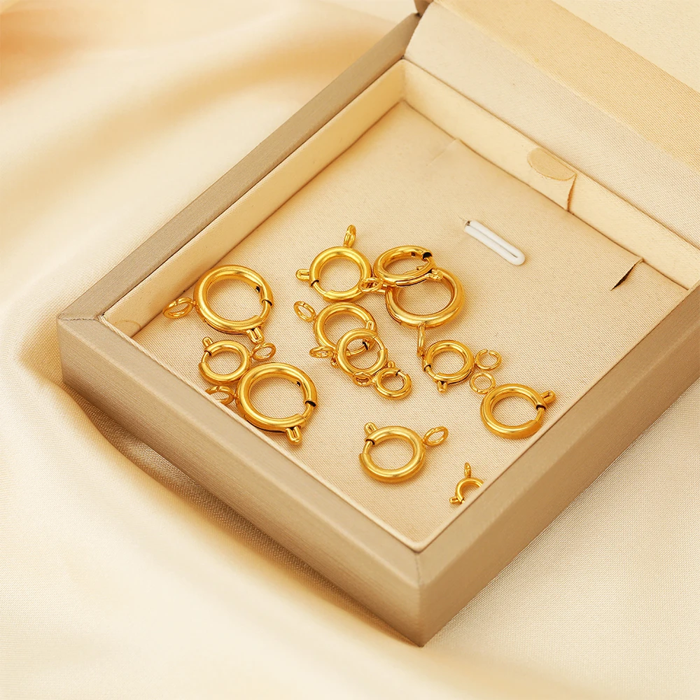 10 шт. круглых пружинных засте – обзор и цена Jewelry Making Material