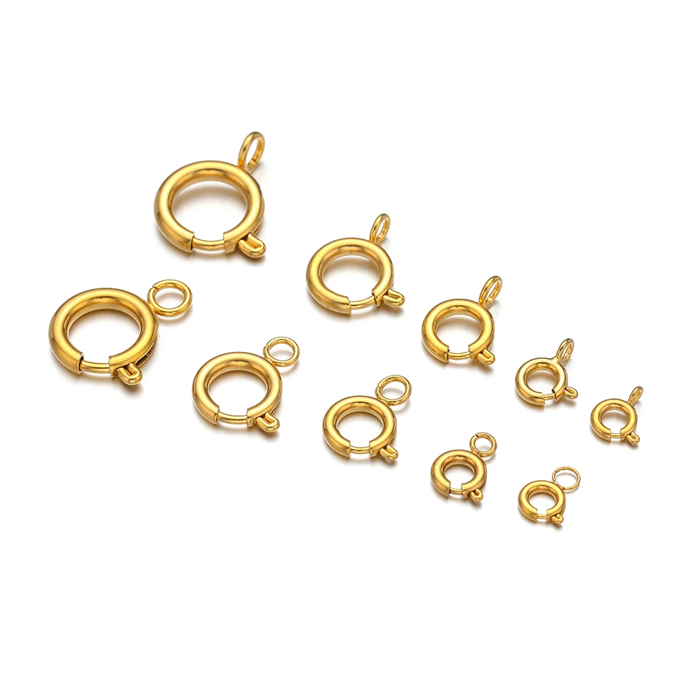 10 шт. круглых пружинных засте – обзор и цена Jewelry Making Material