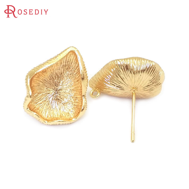 Серьги-гвоздики латунные в вид – обзор и цена Jewelry Making Hobby