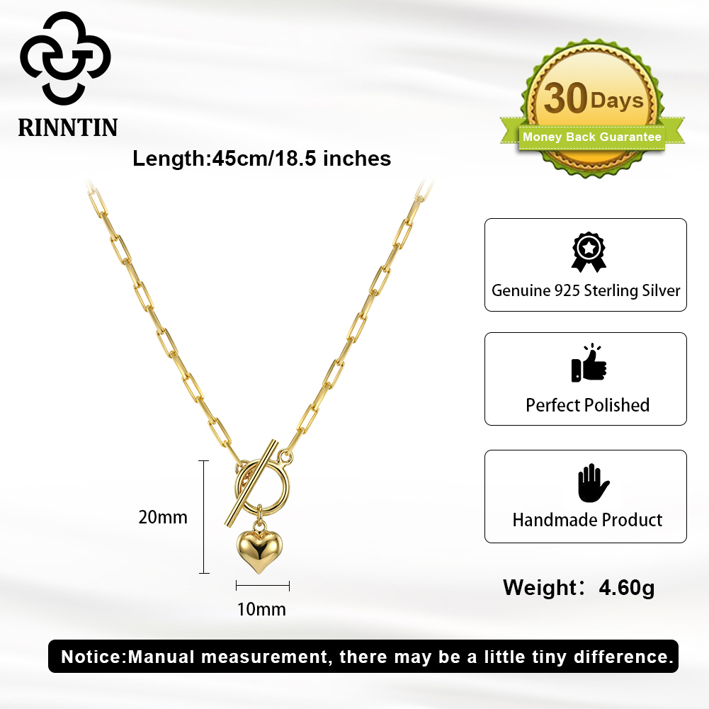 Серебряное колье Rinntin 925 п – обзор и цена Toggle Clasp Gold