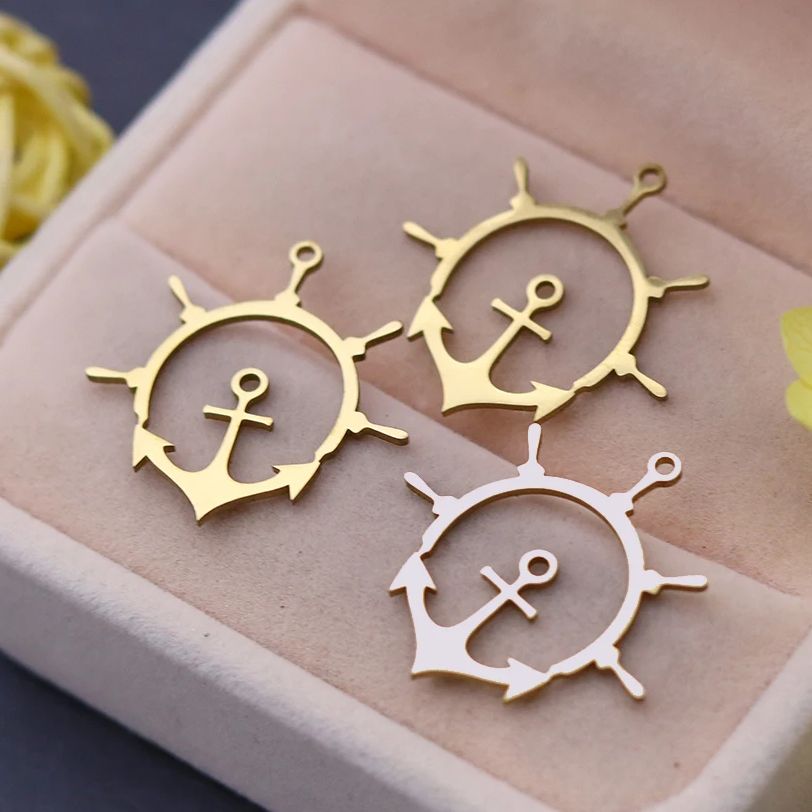 3 шт., компас, якорь, крест, п – обзор и цена Jewelry Making Guide