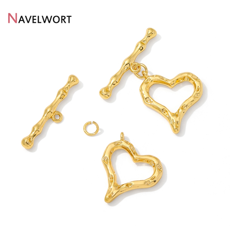 Застежки-крючки в форме сердца – обзор и цена Toggle Clasp Gold