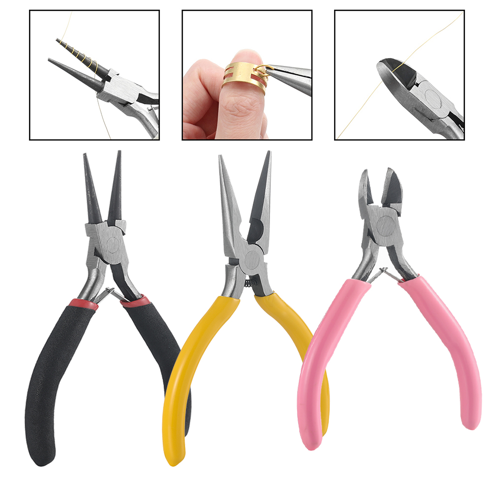 3 шт./компл., 3 стиля, плоског – обзор и цена Jewelry Making Pliers Set